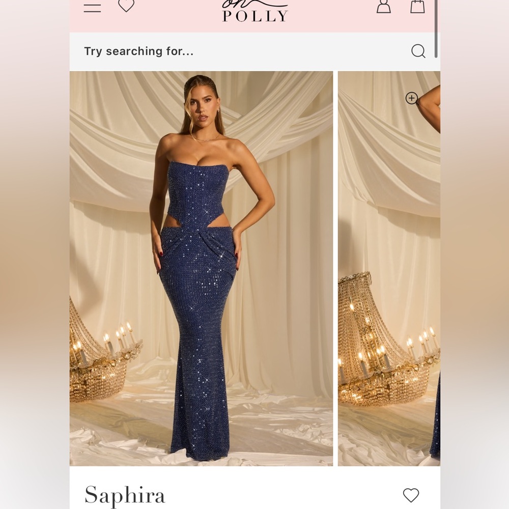 Oh Polly embellished dress saphira